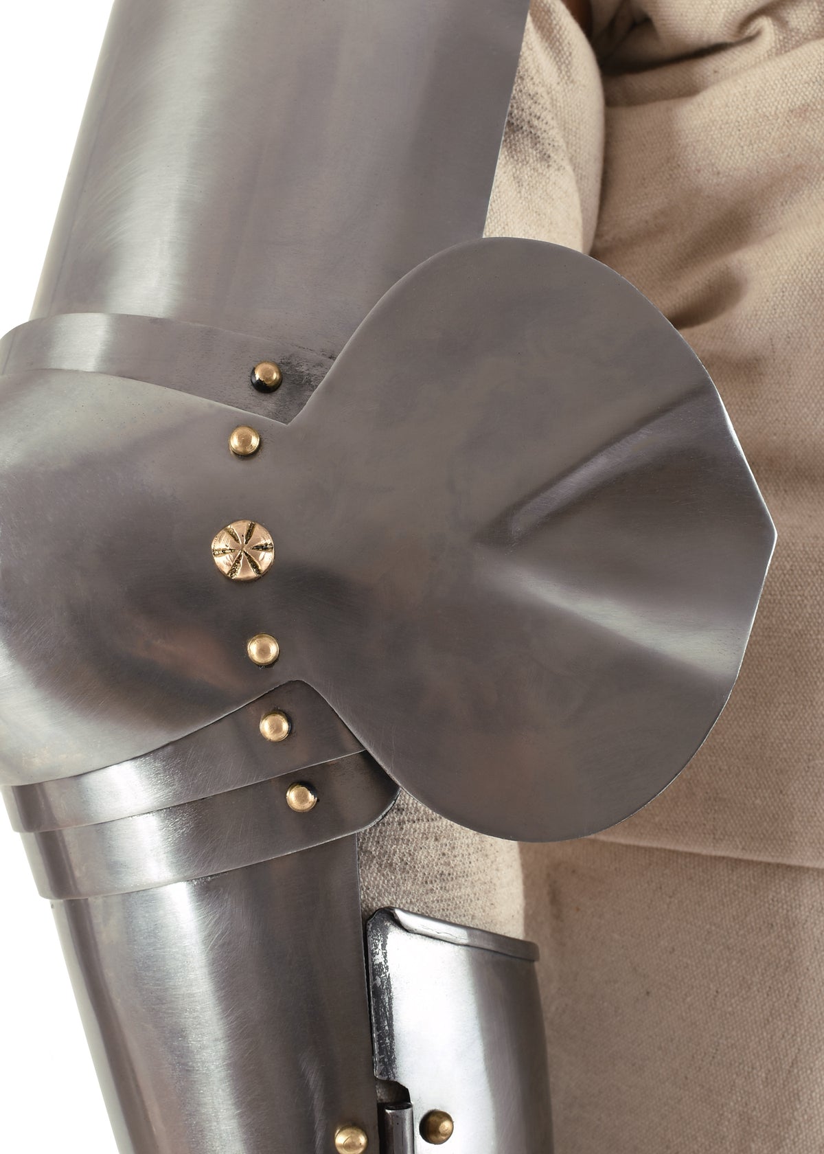 Armure de bras avec cubitières Ulfberth en acier, la paire