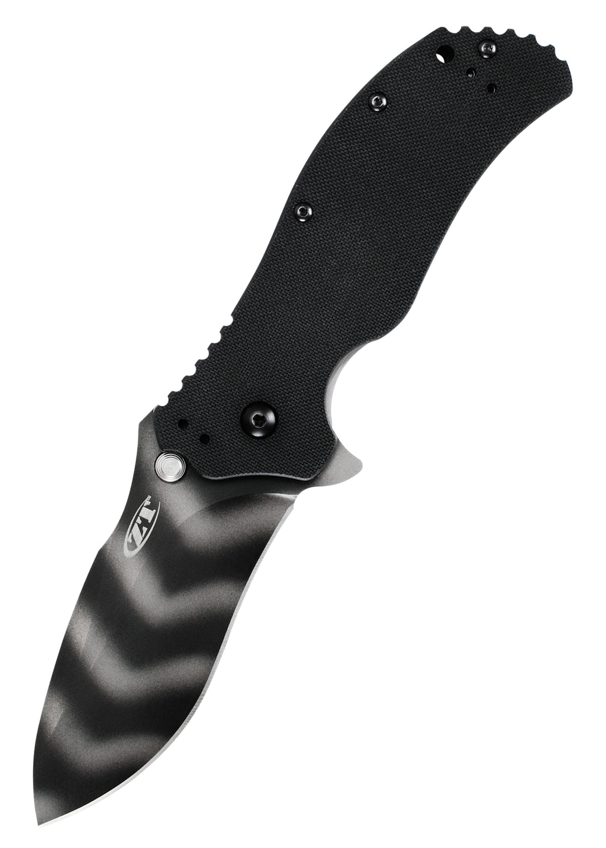 Couteau pliant Zero Tolerance 0350TS lame tiger stripe G-10 noir