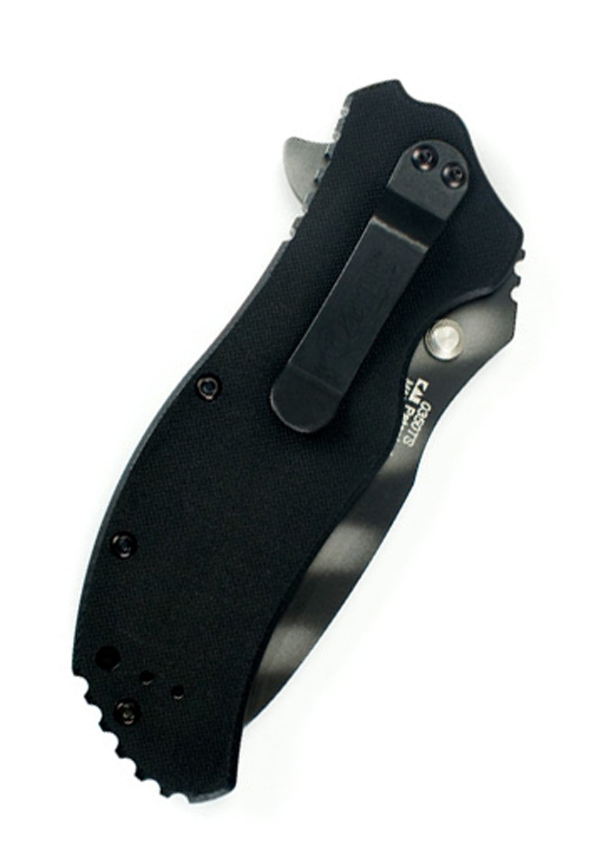 Couteau pliant Zero Tolerance 0350TS lame tiger stripe G-10 noir
