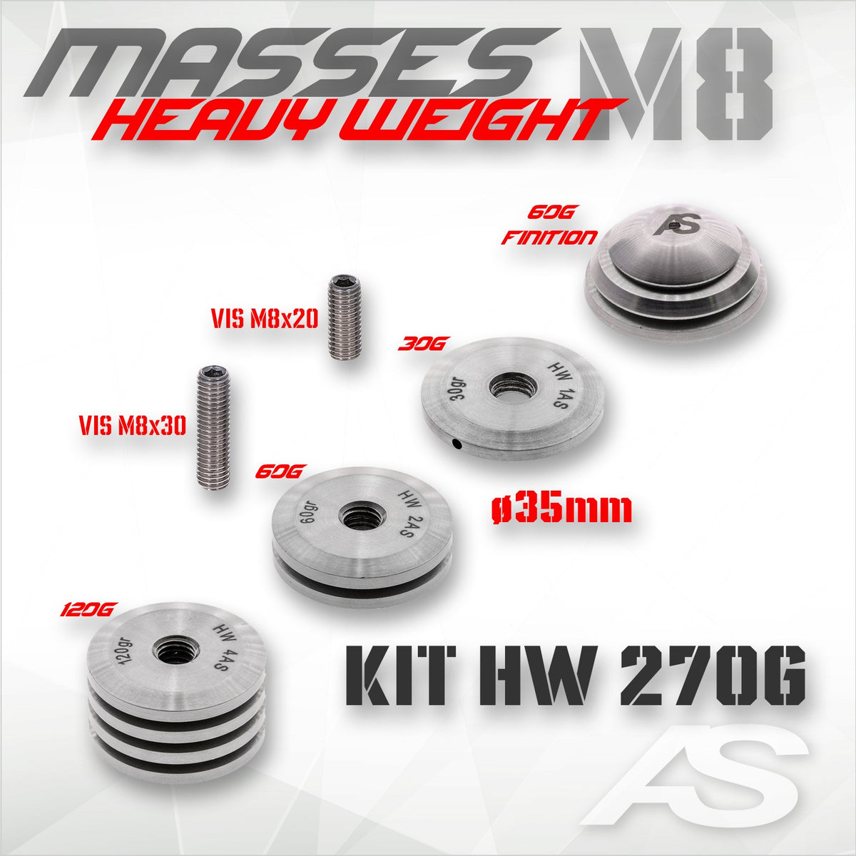 Kit masses Heavy Weight Arc Système