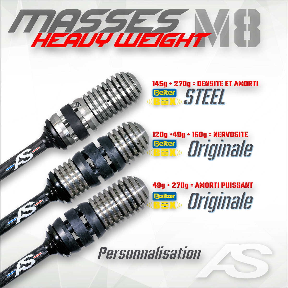Kit masses Heavy Weight Arc Système vue 2