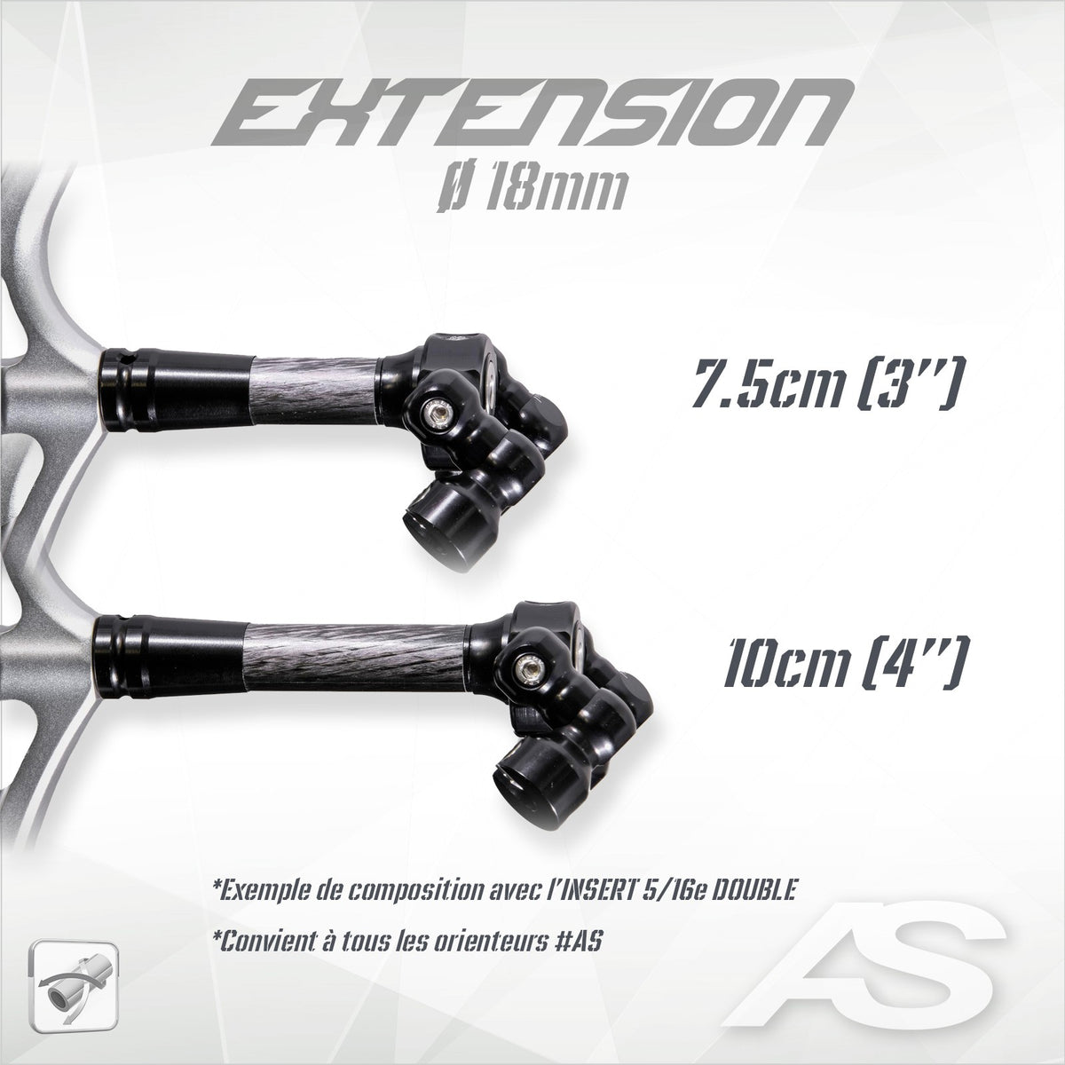 Extension Compétition Ø18 Arc Système vue 3