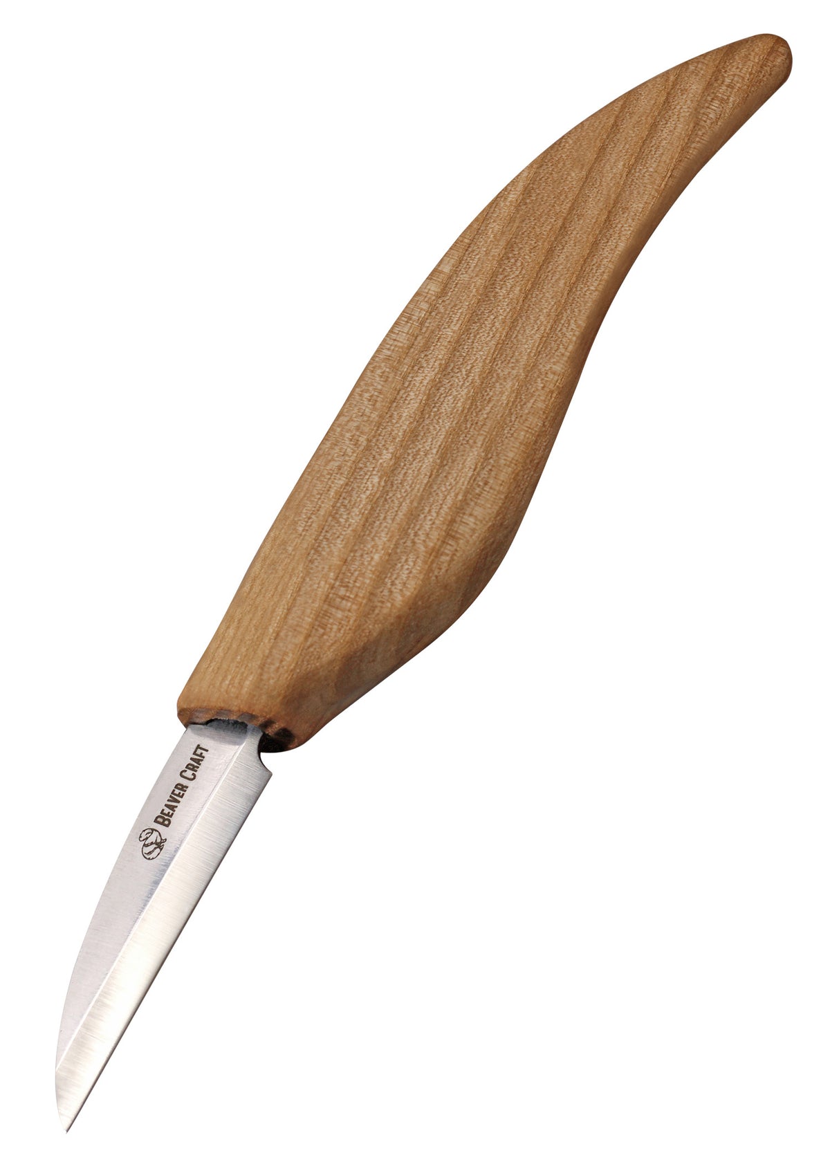 Grand couteau à dégrossir BeaverCraft C16, manche en frêne