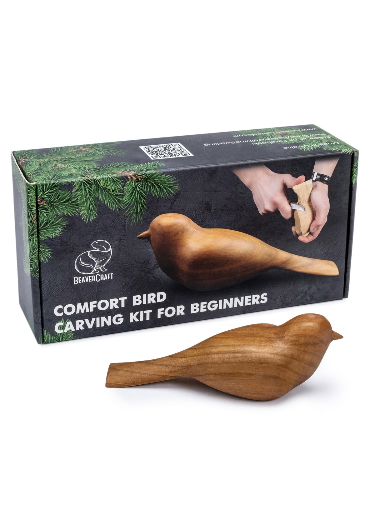 Kit de sculpture Oiseau BeaverCraft DIY01