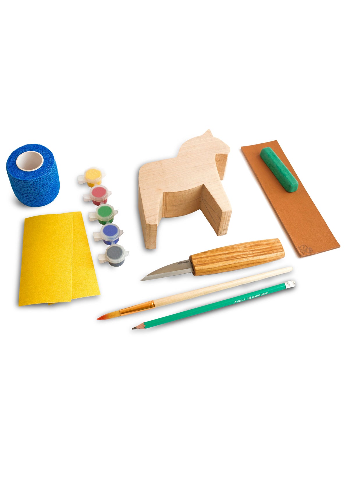 Kit de sculpture Cheval de Dalarna BeaverCraft DIY02