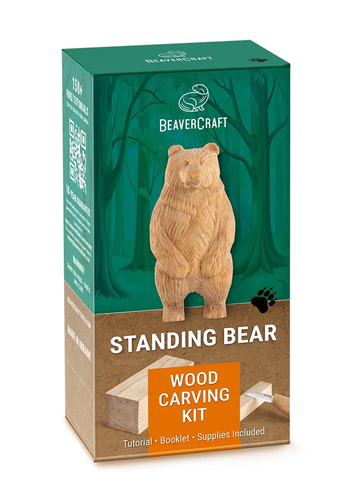 Kit de sculpture sur bois BeaverCraft DIY12 Ours debout