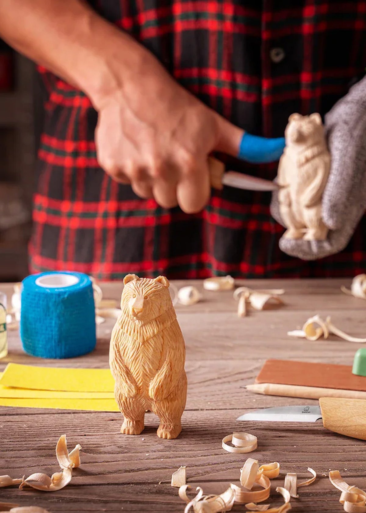 Kit de sculpture sur bois BeaverCraft DIY12 Ours debout