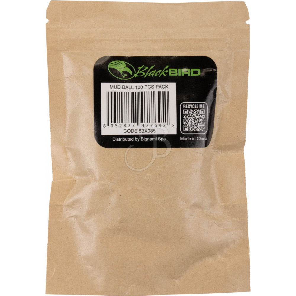 Billes d'Argile Blackbird Mud Ball pour Lance-Pierre – 100 pièces