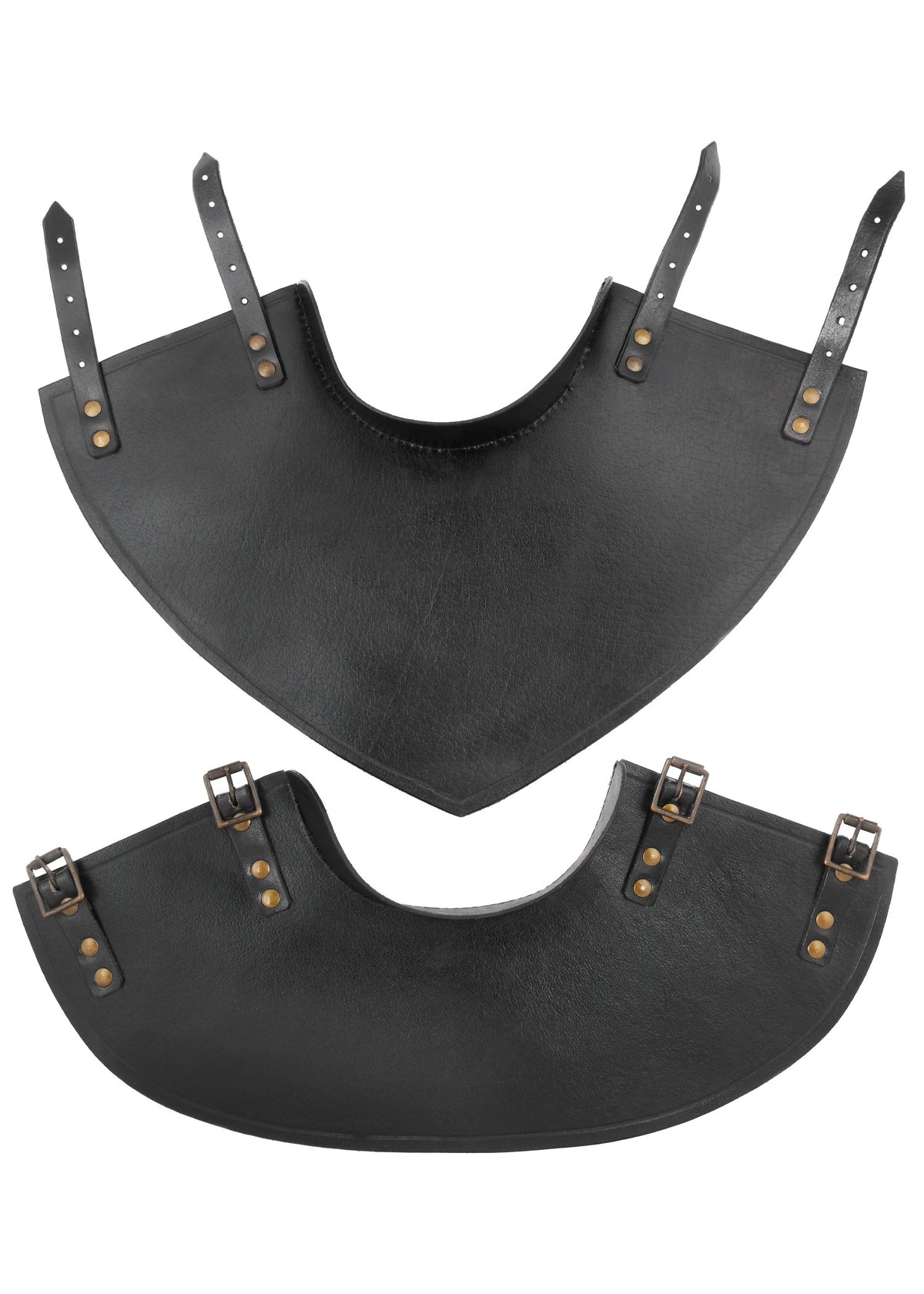 Gorgerin en cuir noir Balor