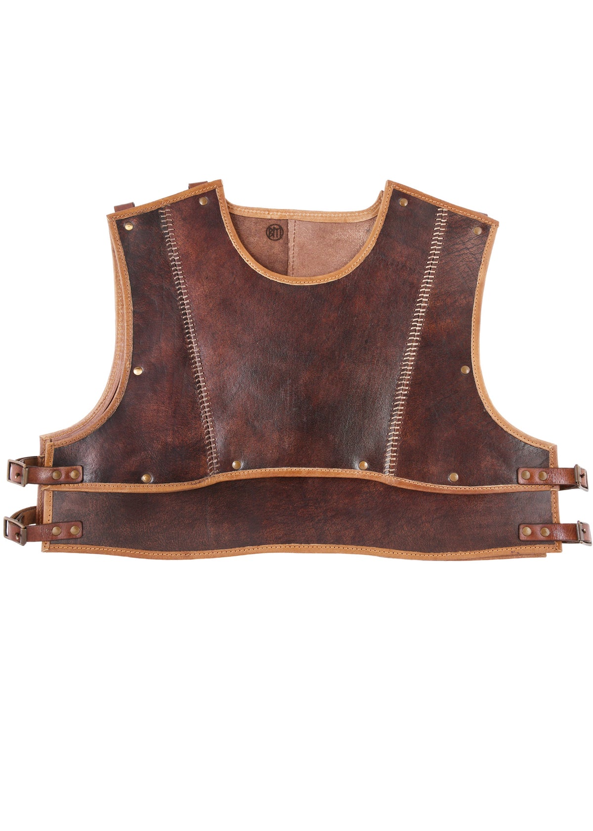 Cuirasse Arnulf en cuir marron