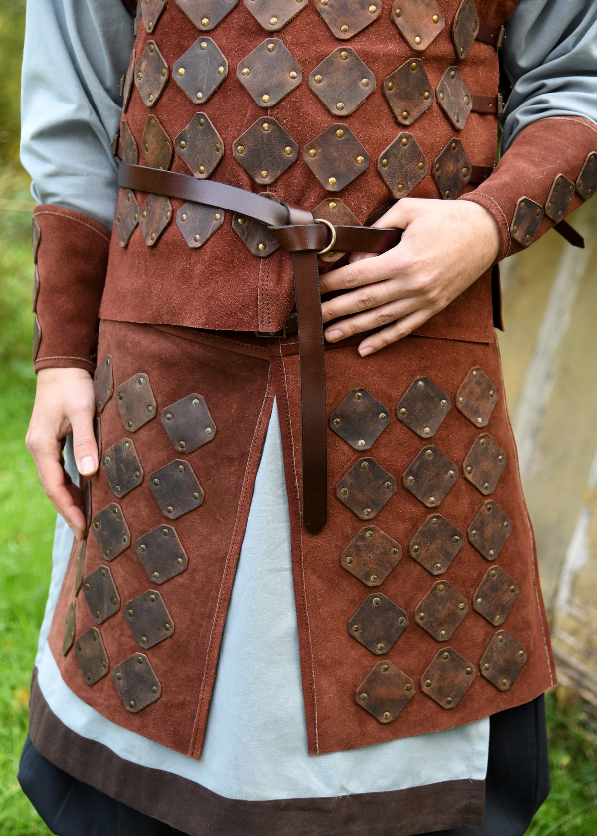 Jupe d'armure Vidar en daim brun
