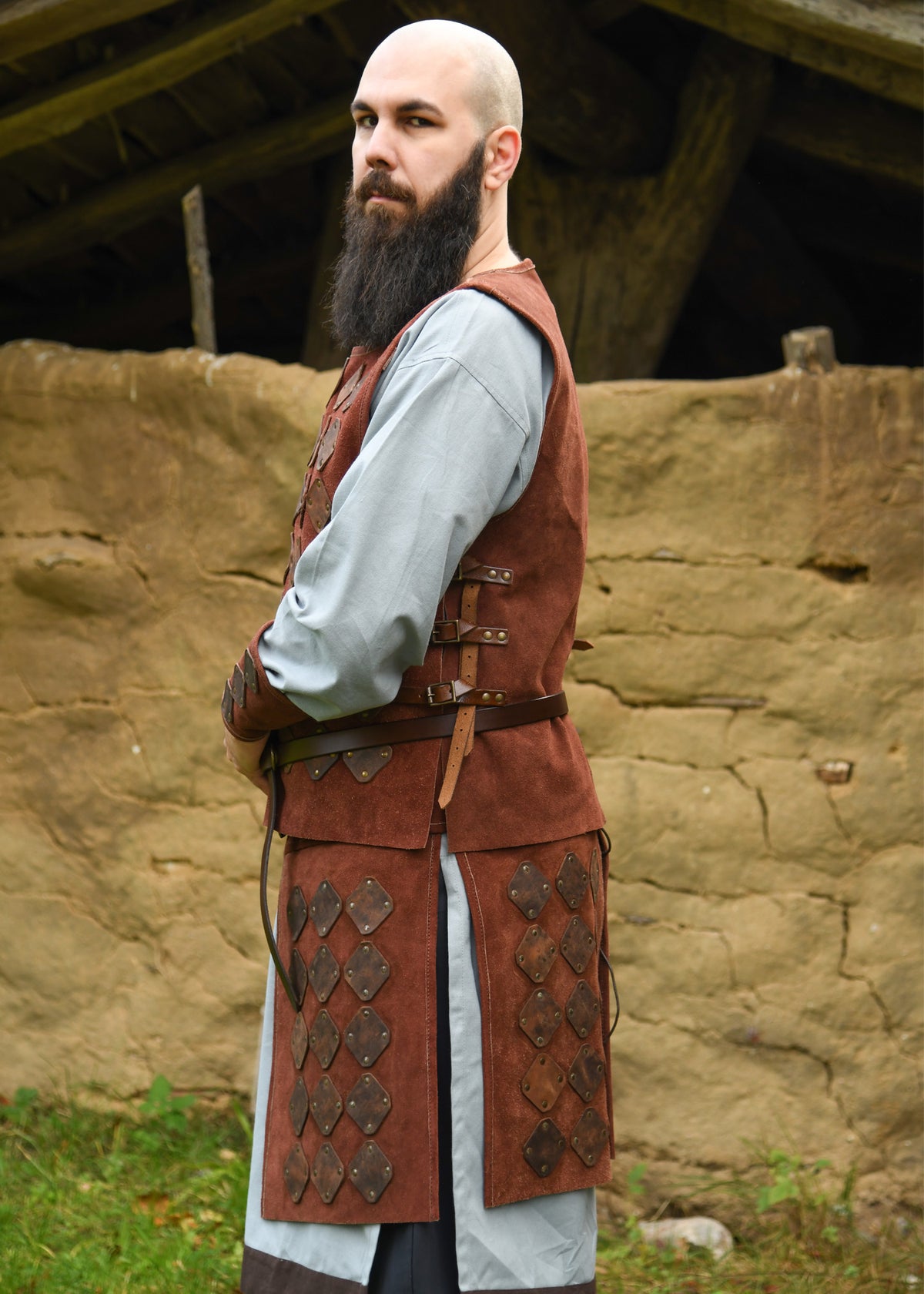 Jupe d'armure Vidar en daim brun