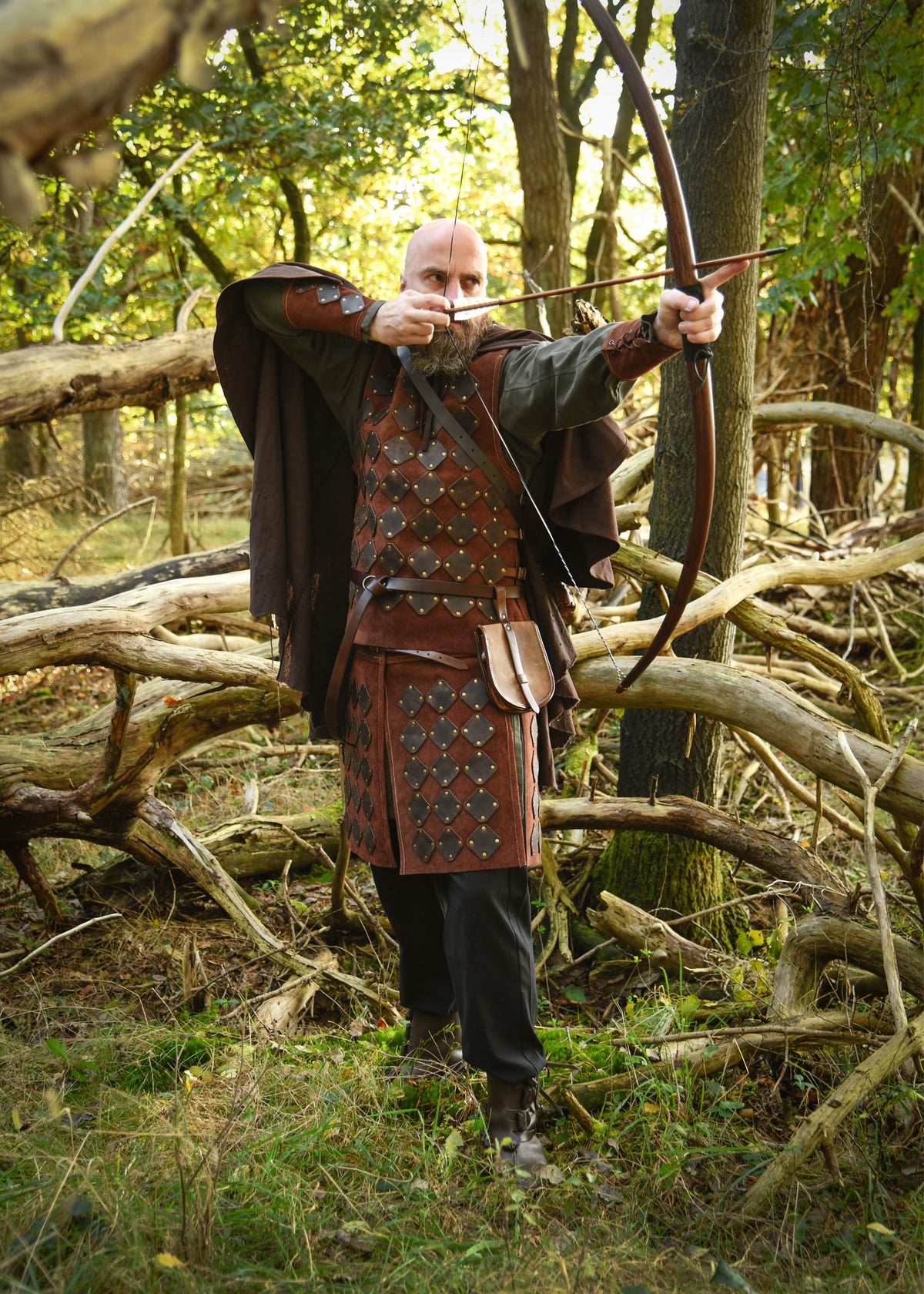Jupe d'armure Vidar en daim brun