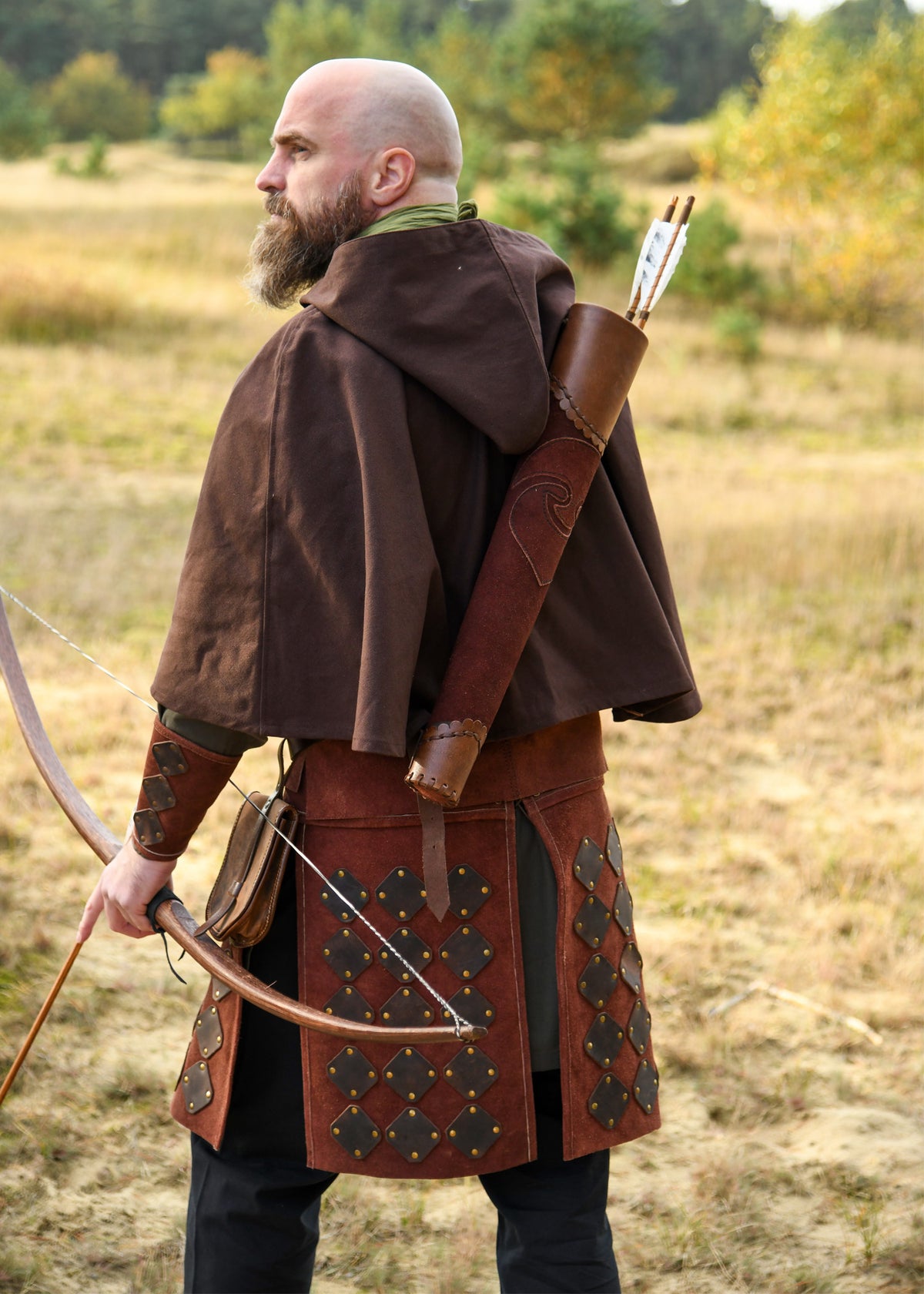 Jupe d'armure Vidar en daim brun