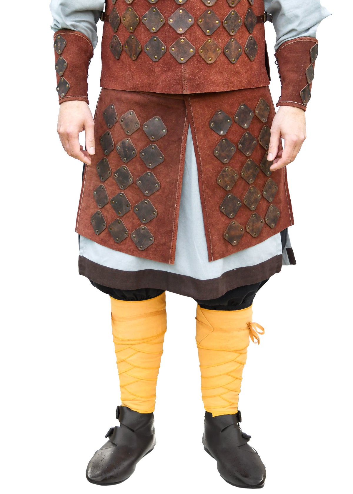 Jupe d'armure Vidar en daim brun