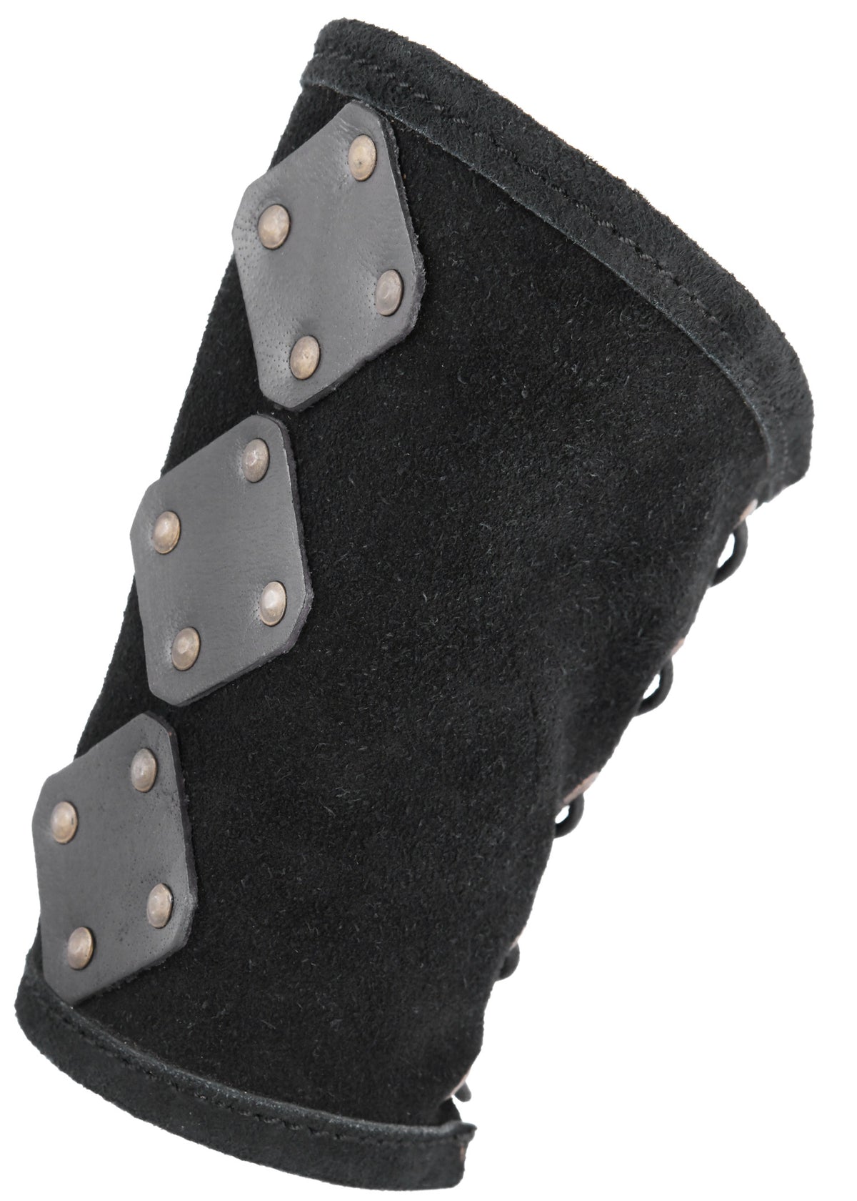 Brassards en daim noir Vares