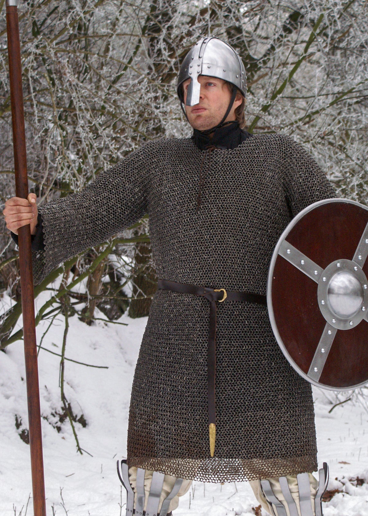 Haubert de mailles BMSB non riveté en acier bruni