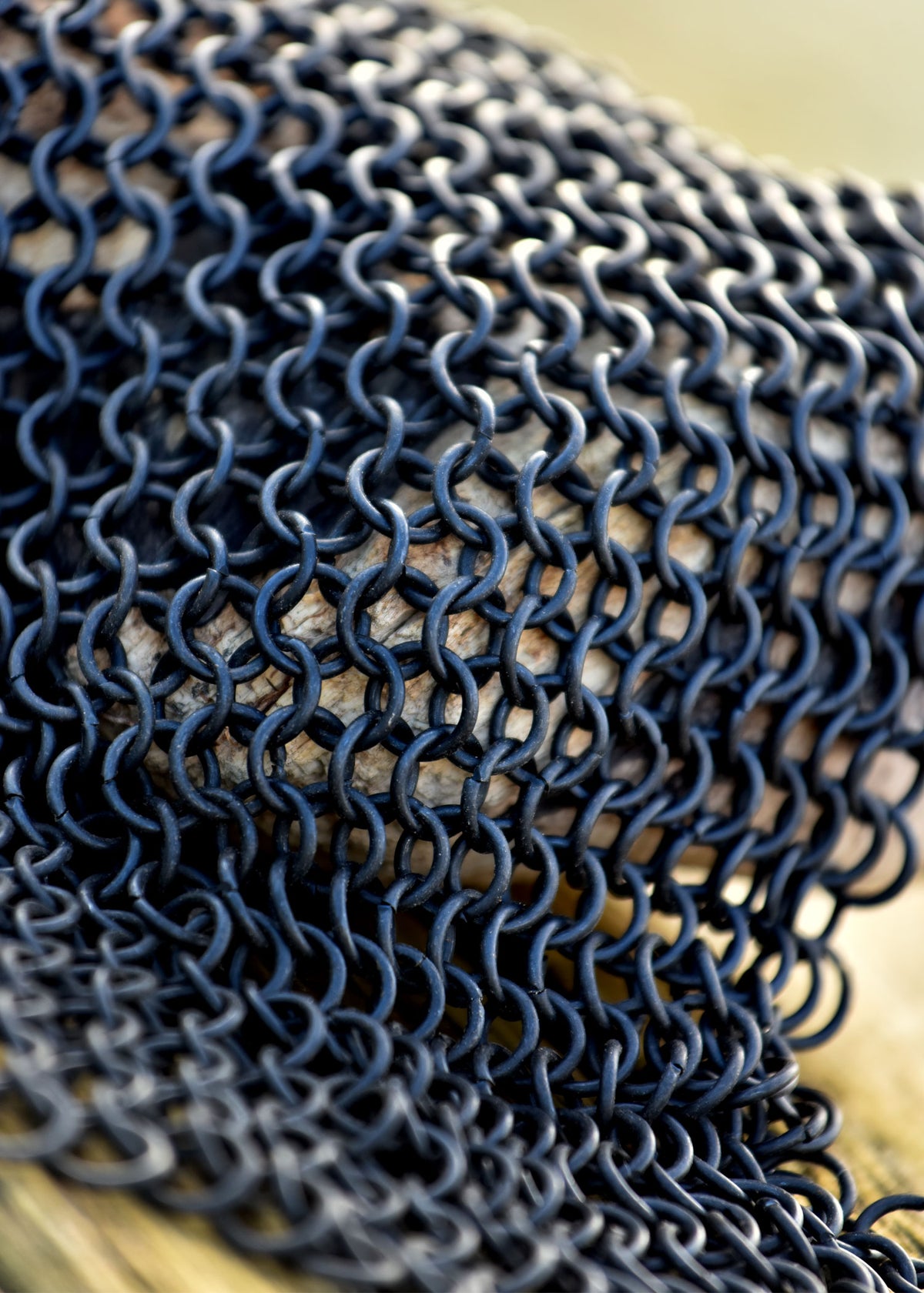 Pièce de maille BMSB 20 x 20 cm en acier bruni, DI 8 mm