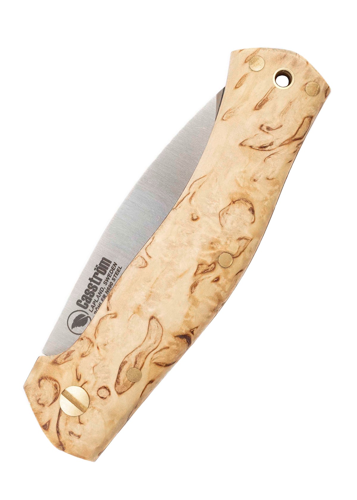 Couteau pliant Casström Lars Fält Slip Joint bouleau madré
