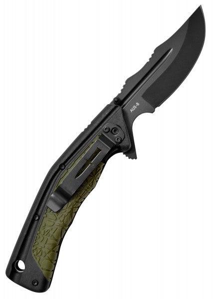 Joker/Poker Einhandmesser, Klinge 9cm - Gürtelclip