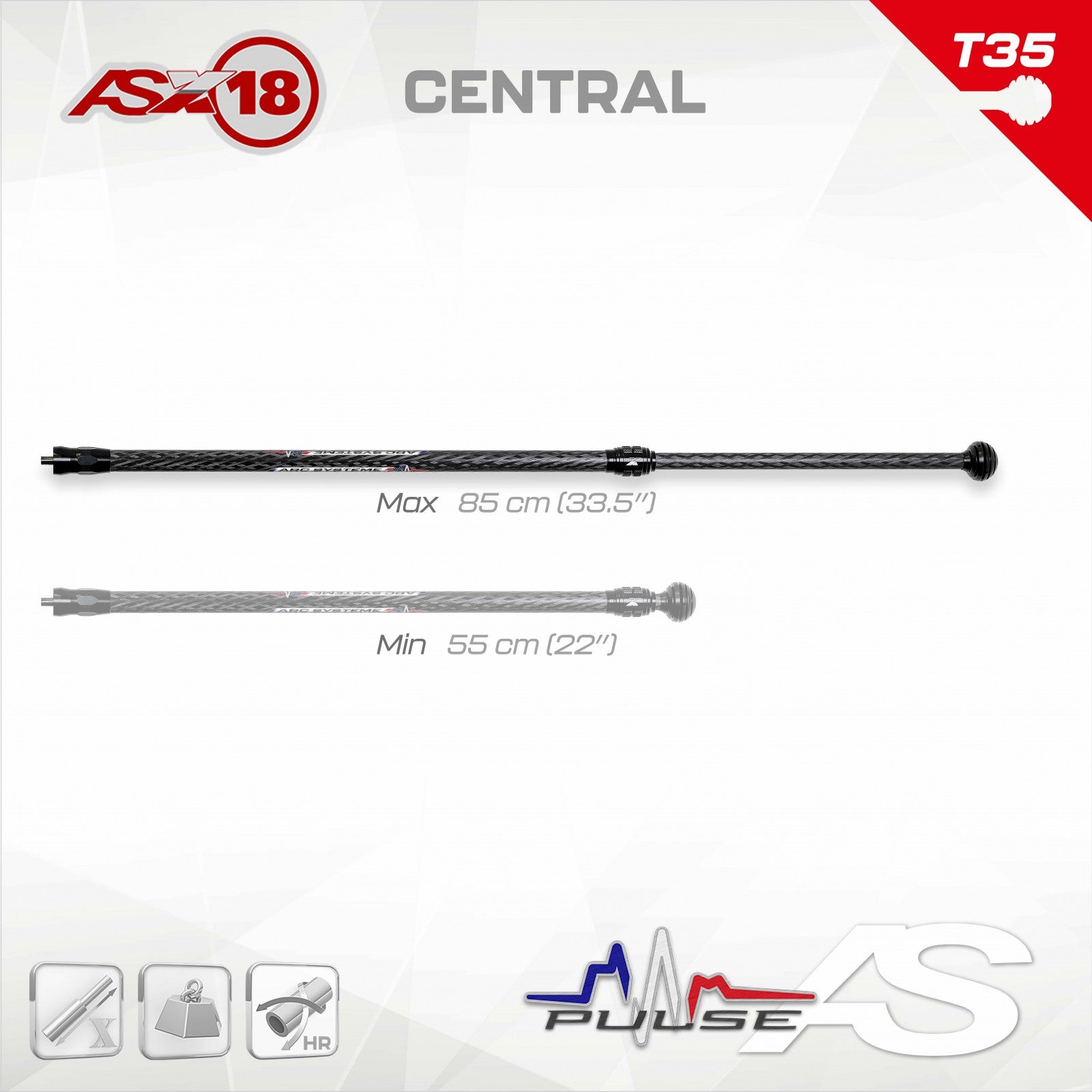 Stabilisation Centrale Arc Système X18 - Archery Connect