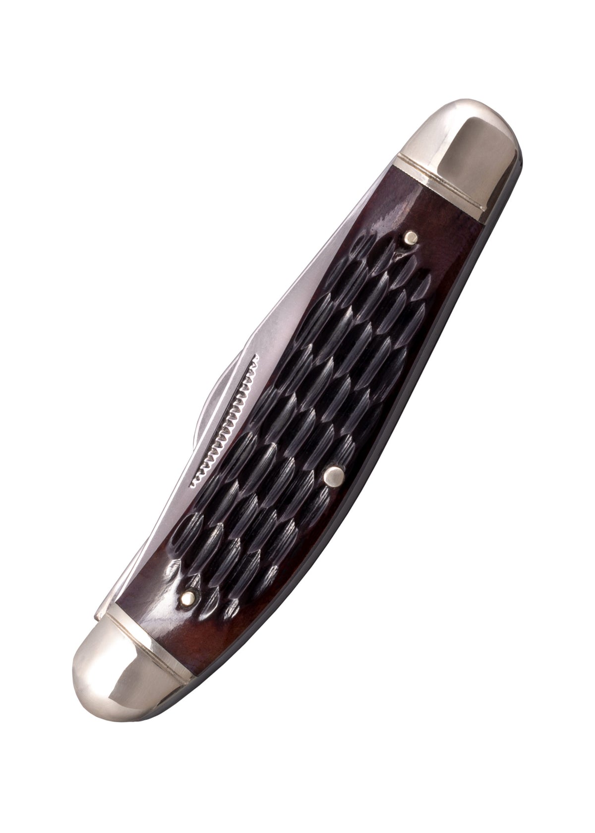 Couteau de poche Cold Steel Gentleman's Stockman, manche en os dentelé