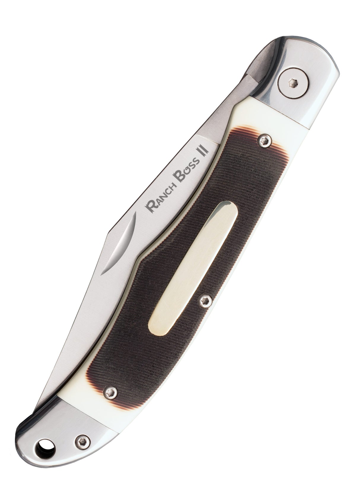 Couteau pliant Cold Steel Ranch Boss II avec étui en cuir