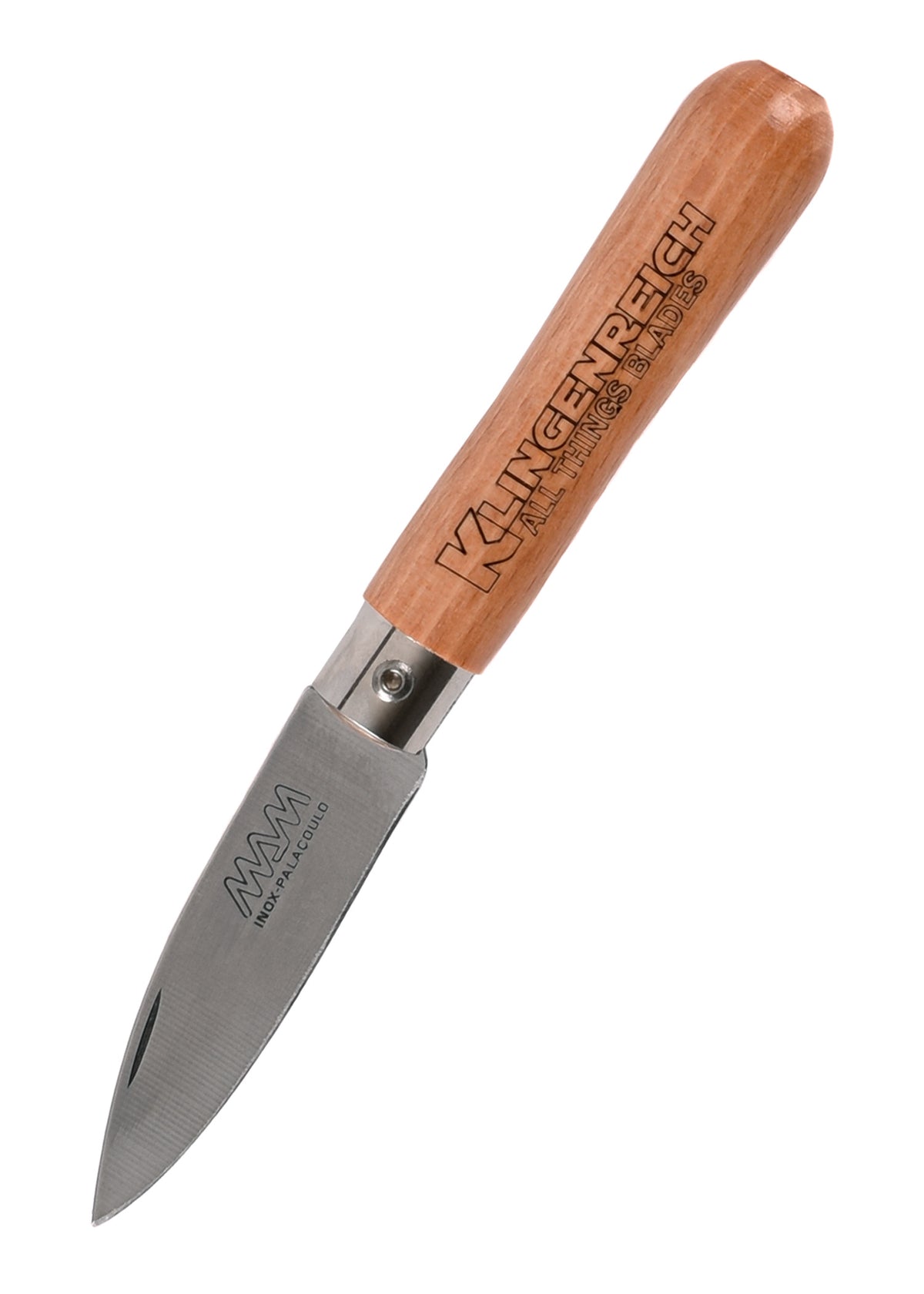 Petit couteau de poche Klingenreich, manche en hêtre