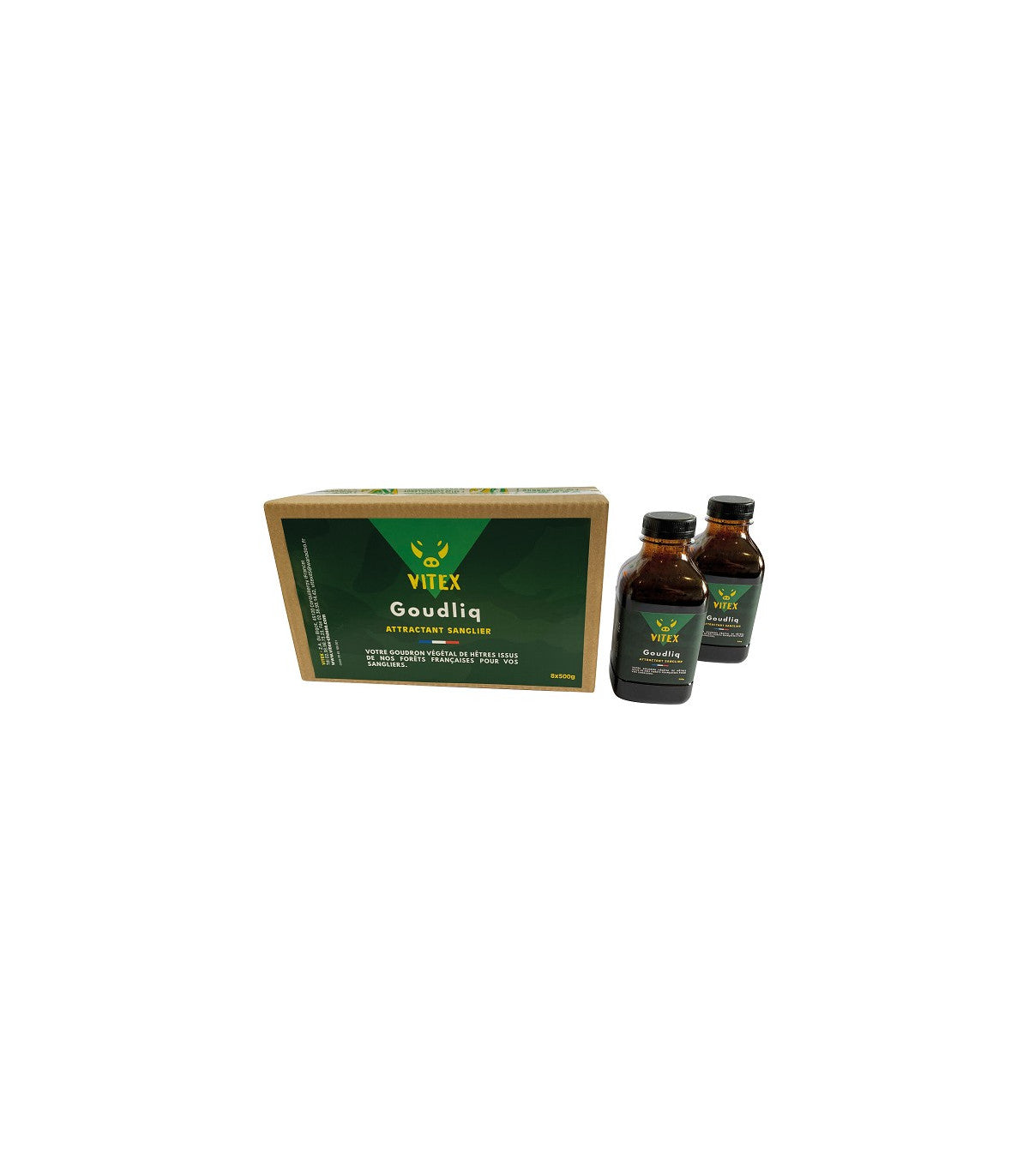 GOUDLIQ carton de 8 bouteilles de 500 g