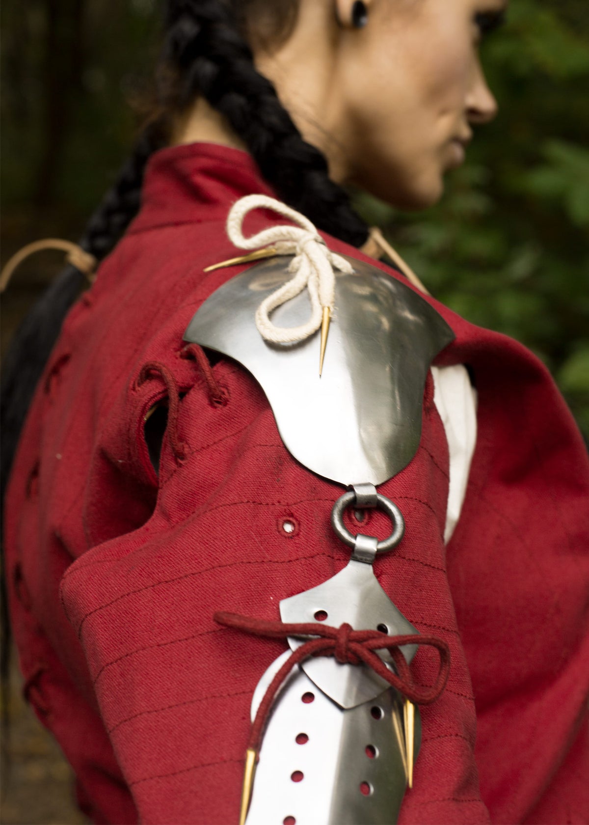 Jack chains, protections de bras en plaques d'acier, la paire