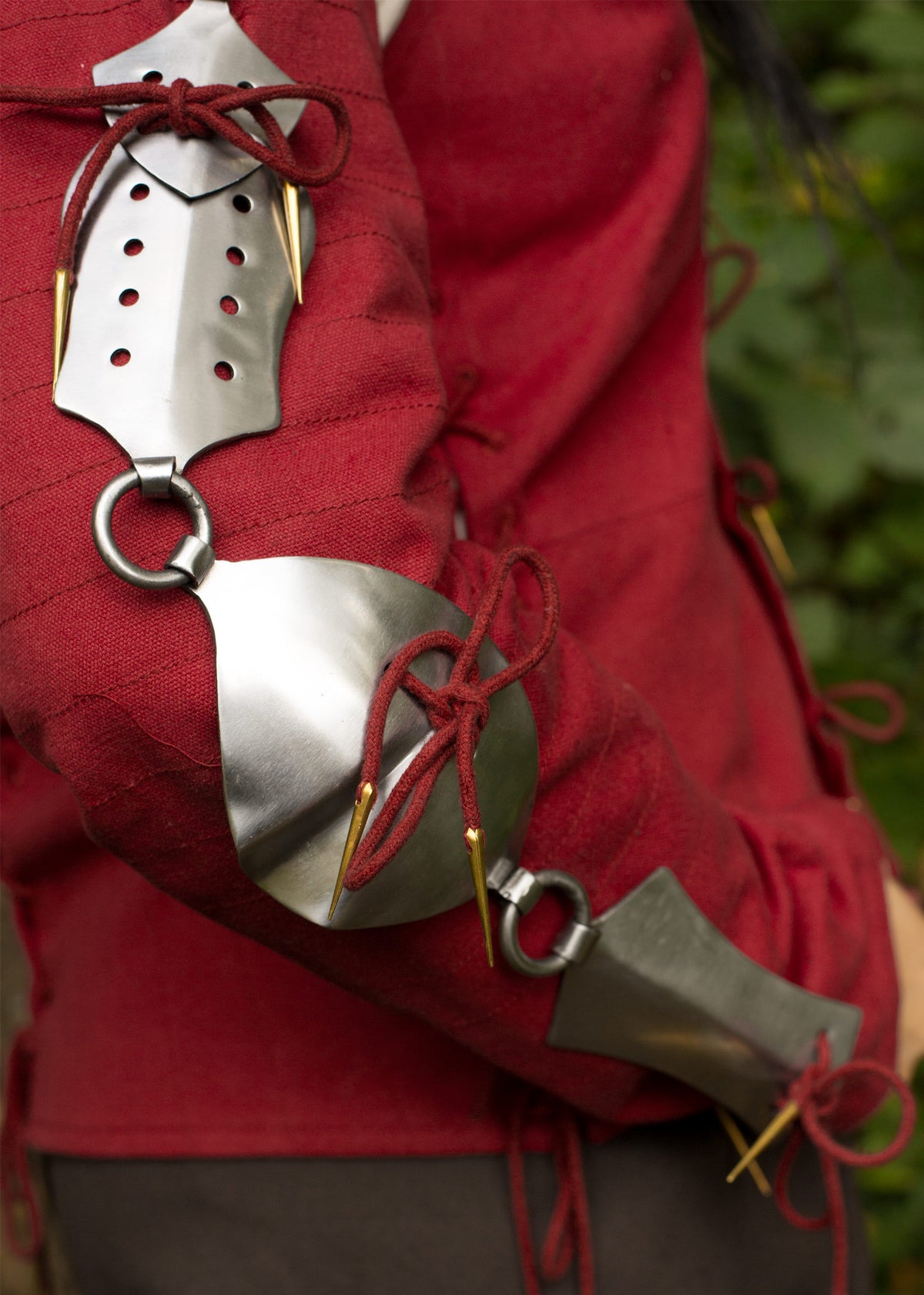 Jack chains, protections de bras en plaques d'acier, la paire