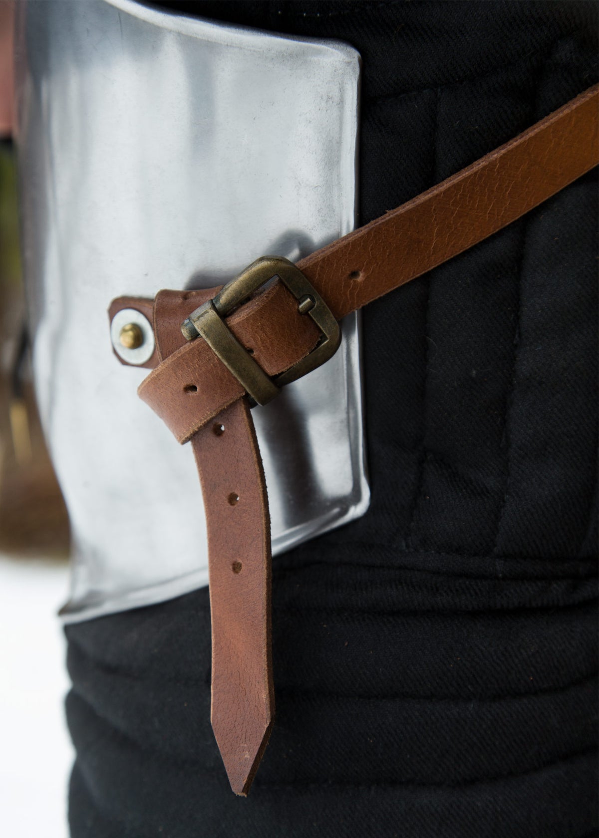 Plastron Ready for Battle en acier poli