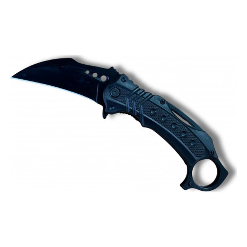 Karambit noir ouverture assistée ouvre-bouteille