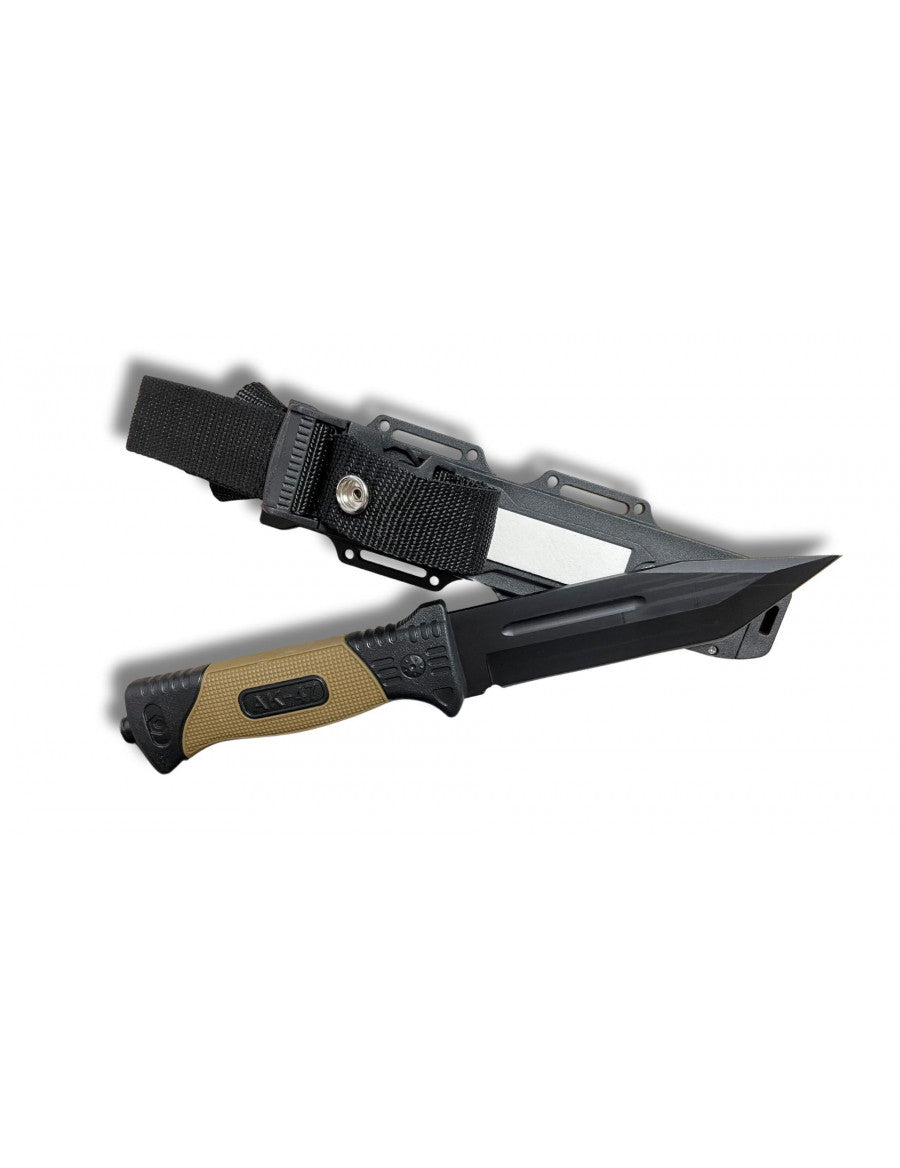 Couteau de survie kaki accessoires