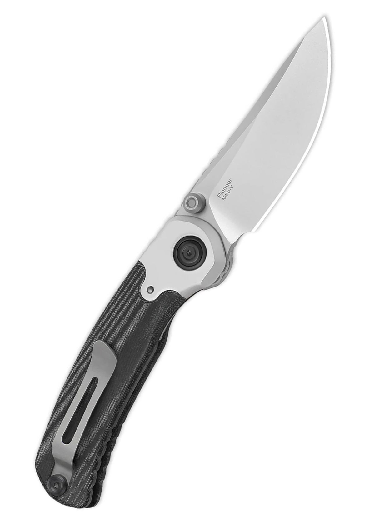 Couteau de poche Kizer Pioneer, aluminium et micarta, lame Nitro-V