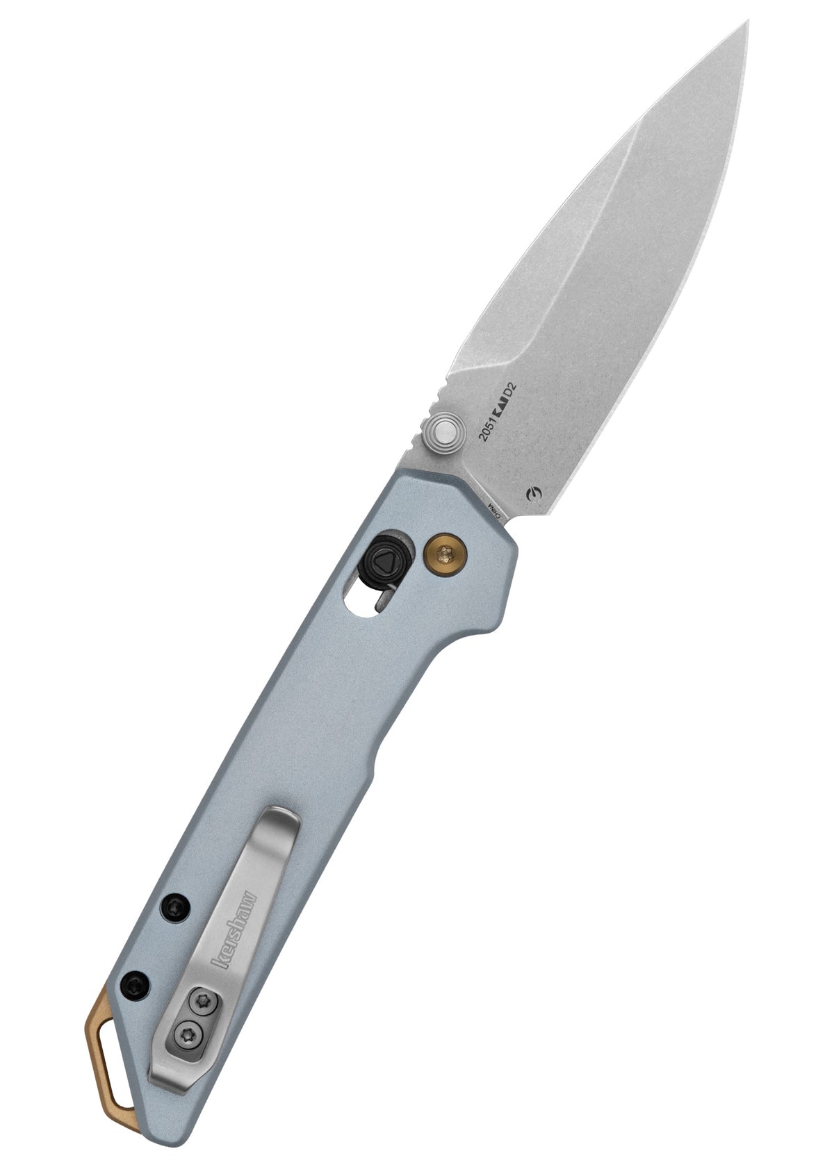 Couteau pliant Kershaw Mini Iridium bleu, lame D2