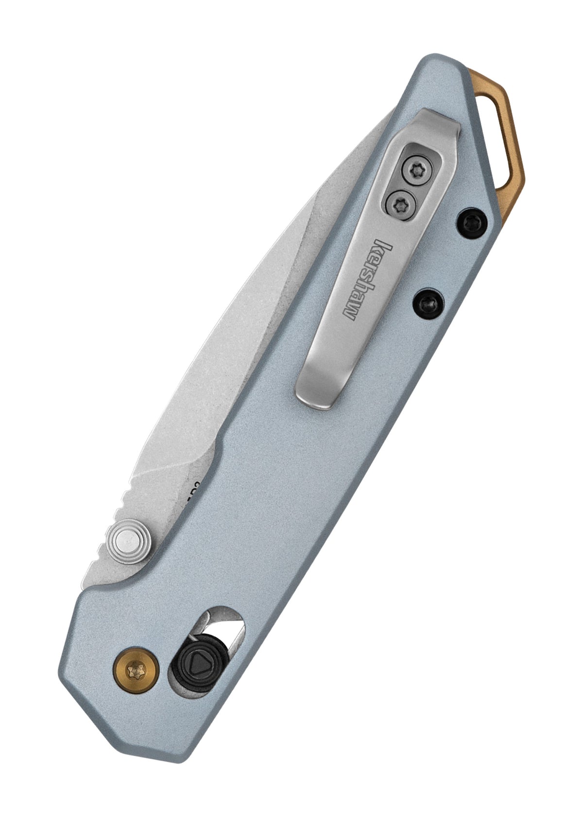 Couteau pliant Kershaw Mini Iridium bleu, lame D2