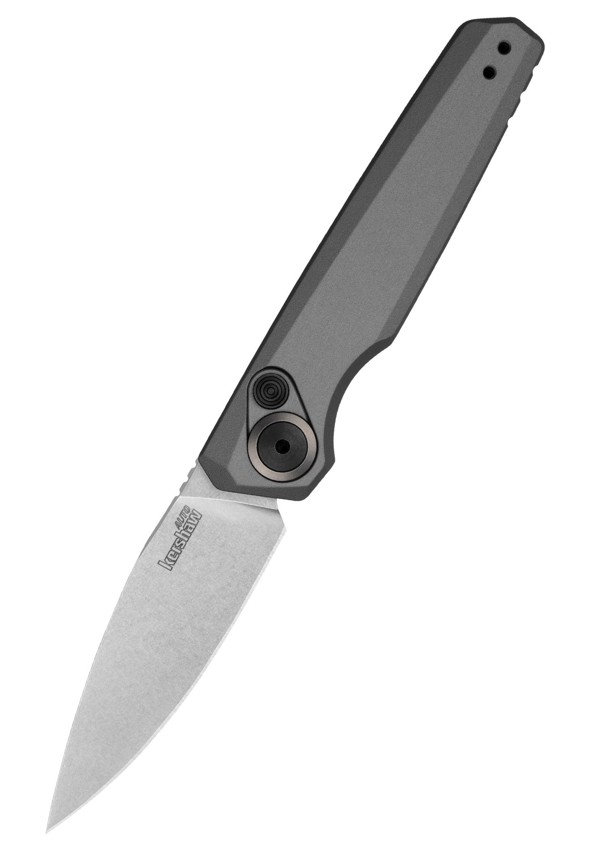 Couteau automatique Kershaw Launch 18, manche aluminium gris