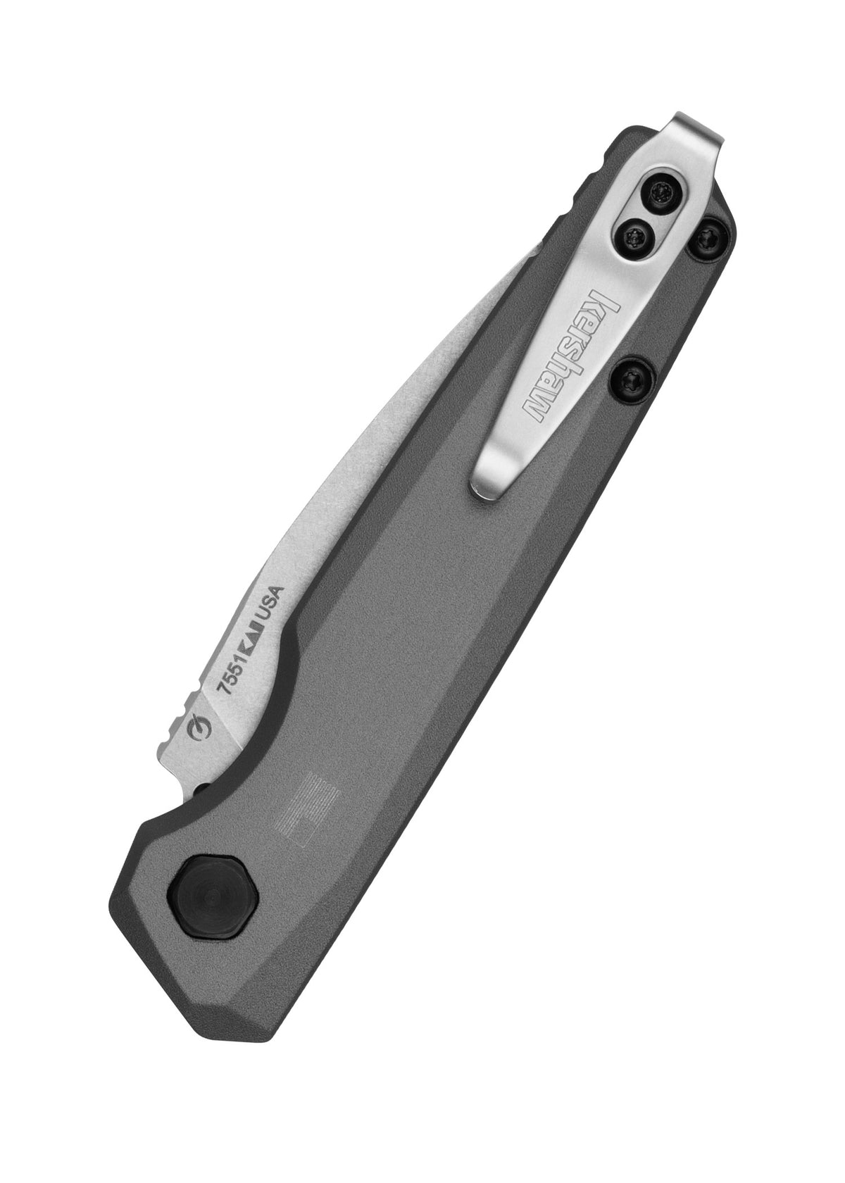 Couteau automatique Kershaw Launch 18, manche aluminium gris