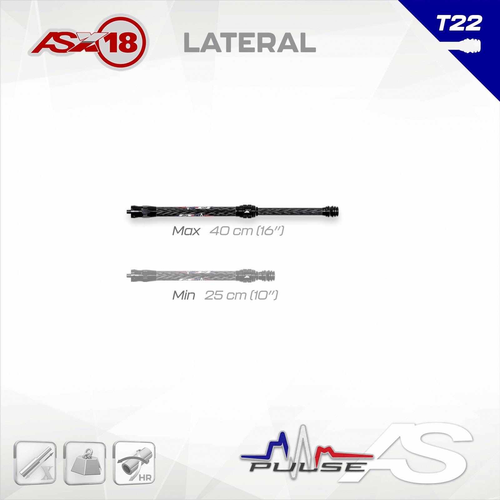 Stabilisation Latérale Arc Système X18 - Vue 2 - Archery Connect