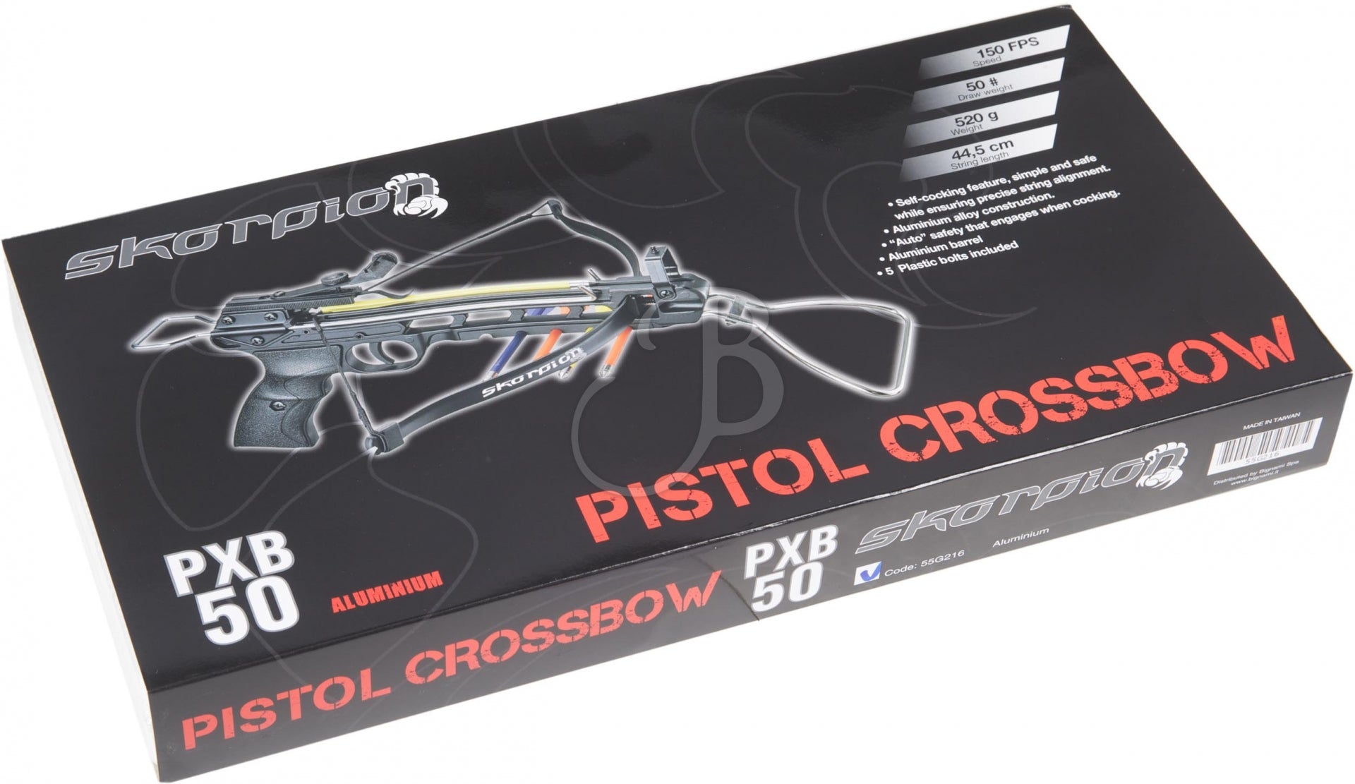 Pistolet arbalète Skorpion PXB 50 Alu