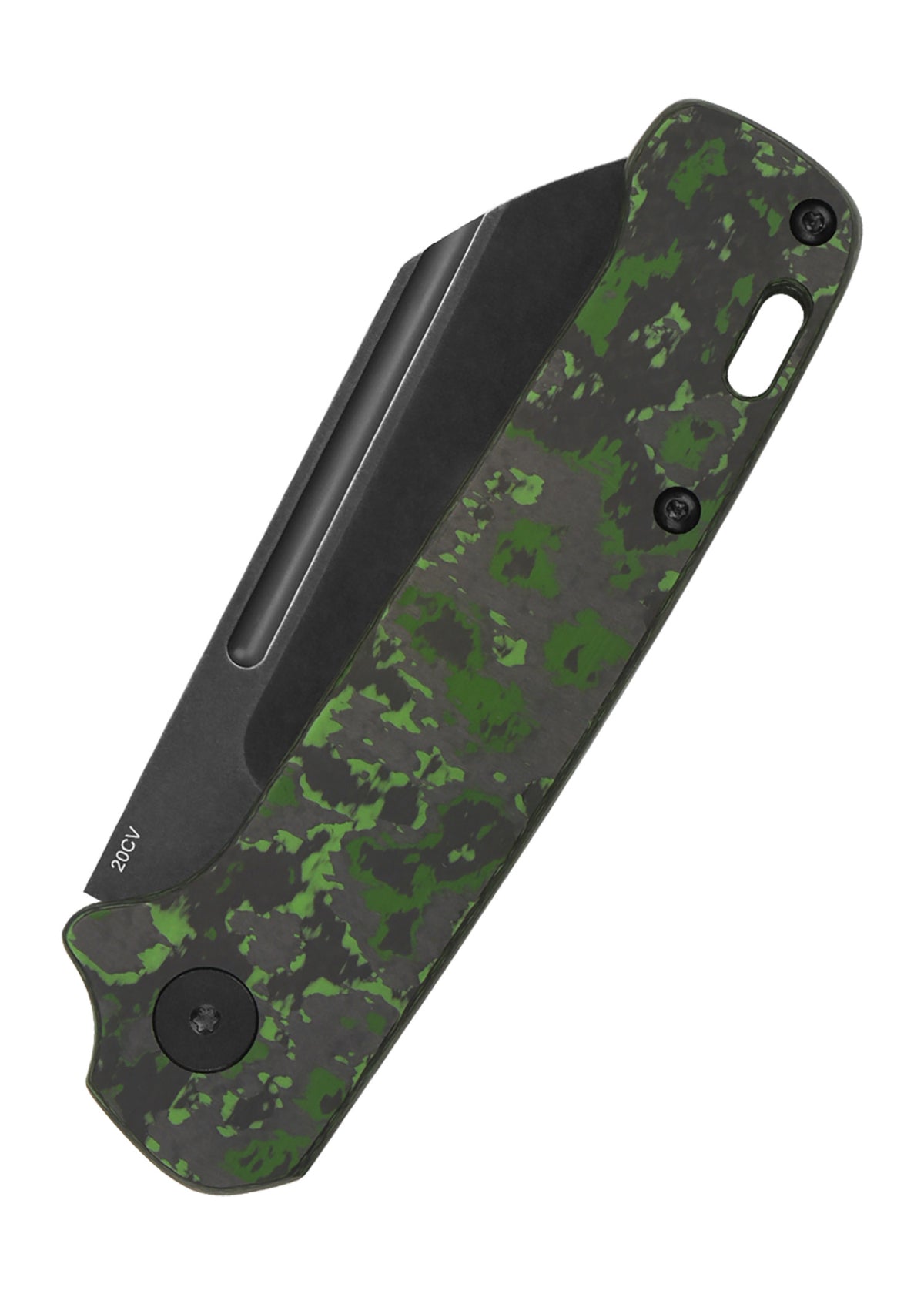 Couteau de poche QSP Penguin Slip Joint, manche Fat Carbon Jungle Wear