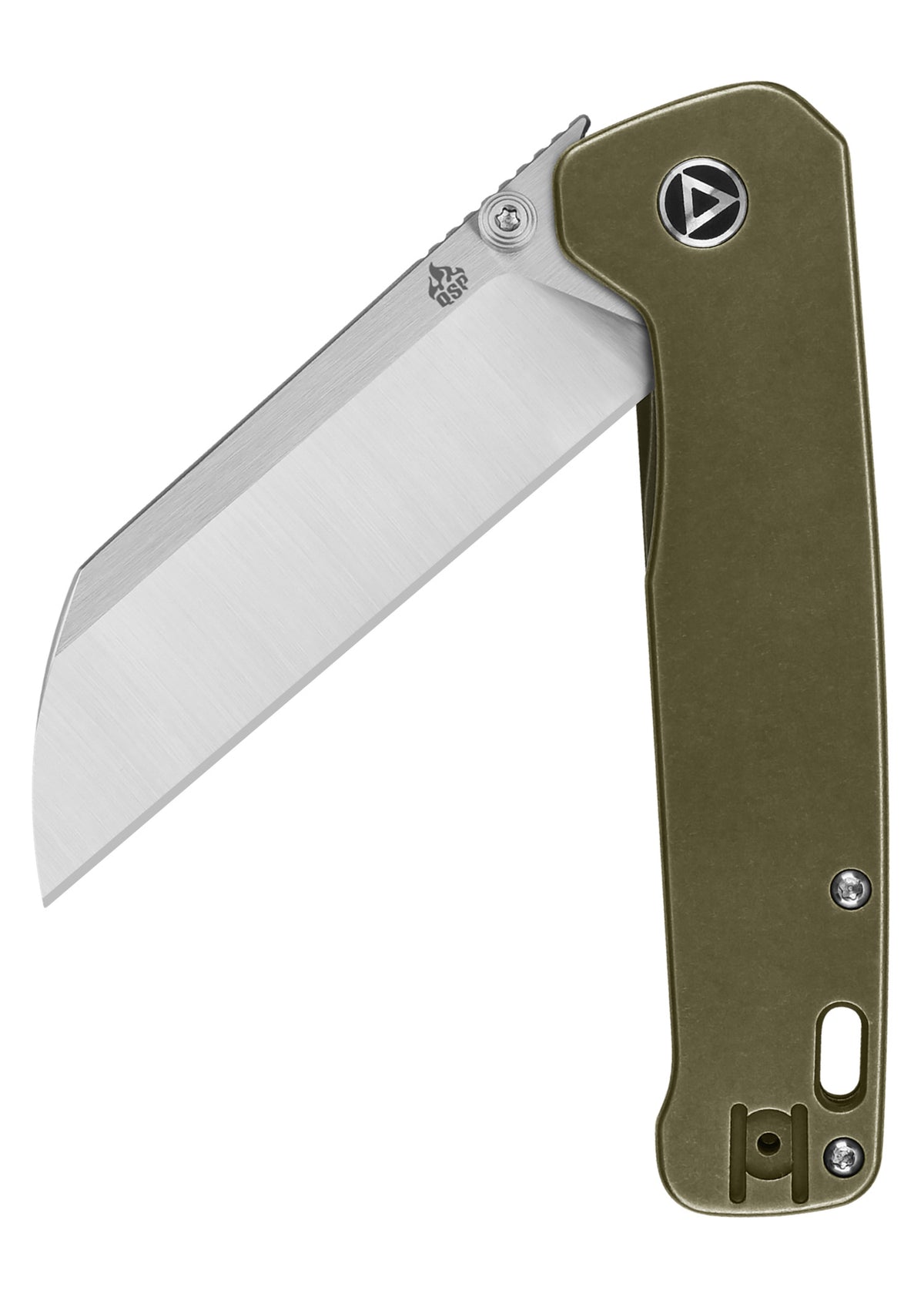 Couteau pliant QSP Penguin Plus frame lock, manche titane bronze