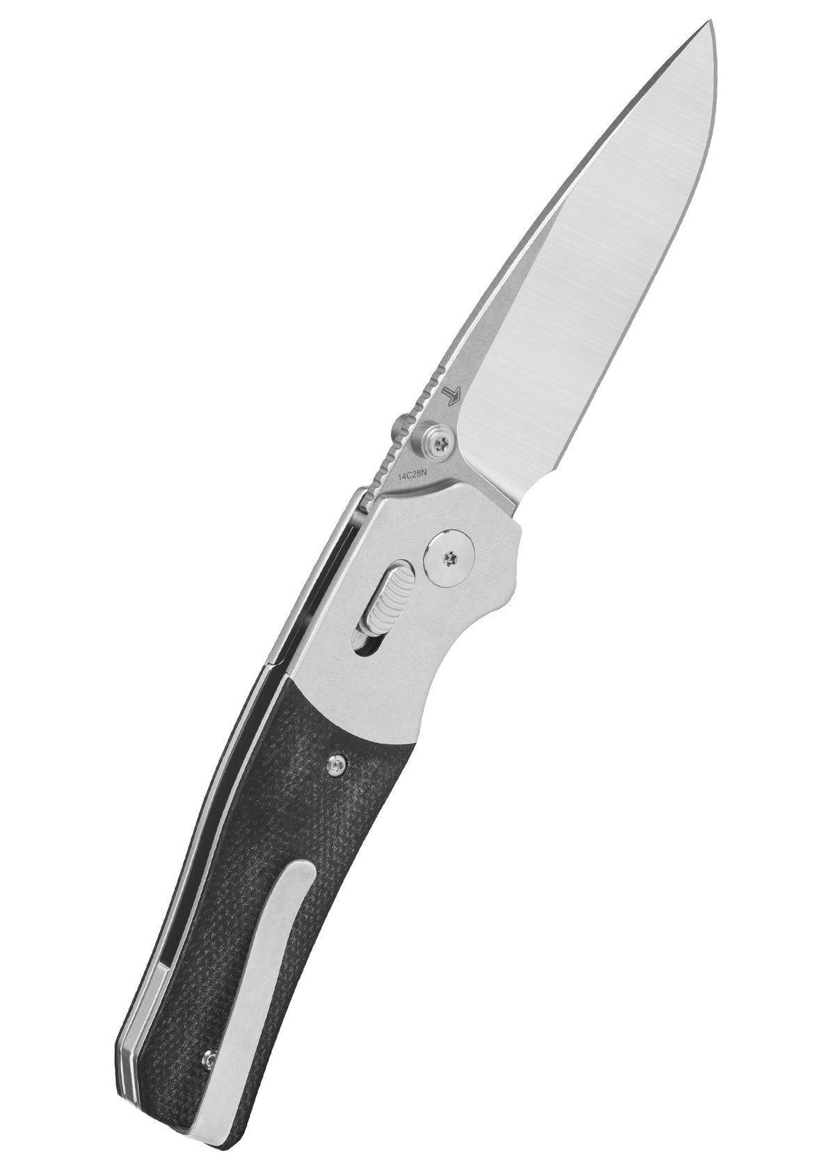 Couteau pliant QSP Vault stonewashed, manche micarta noir