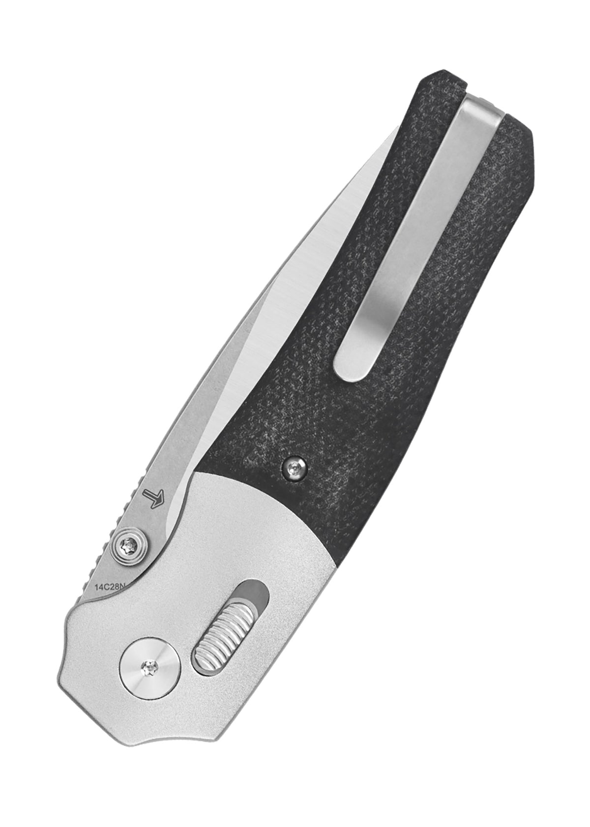 Couteau pliant QSP Vault stonewashed, manche micarta noir