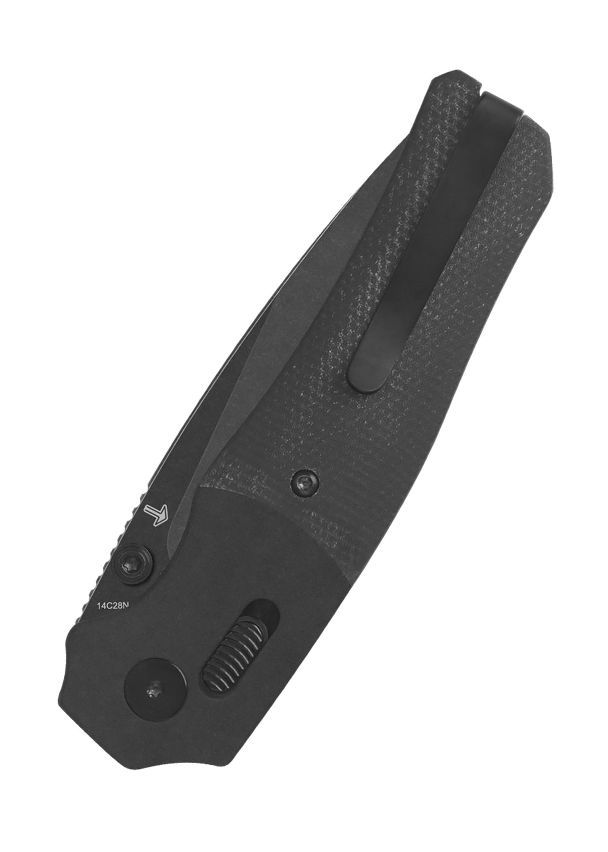 Couteau pliant QSP Vault noir stonewashed, manche Micarta