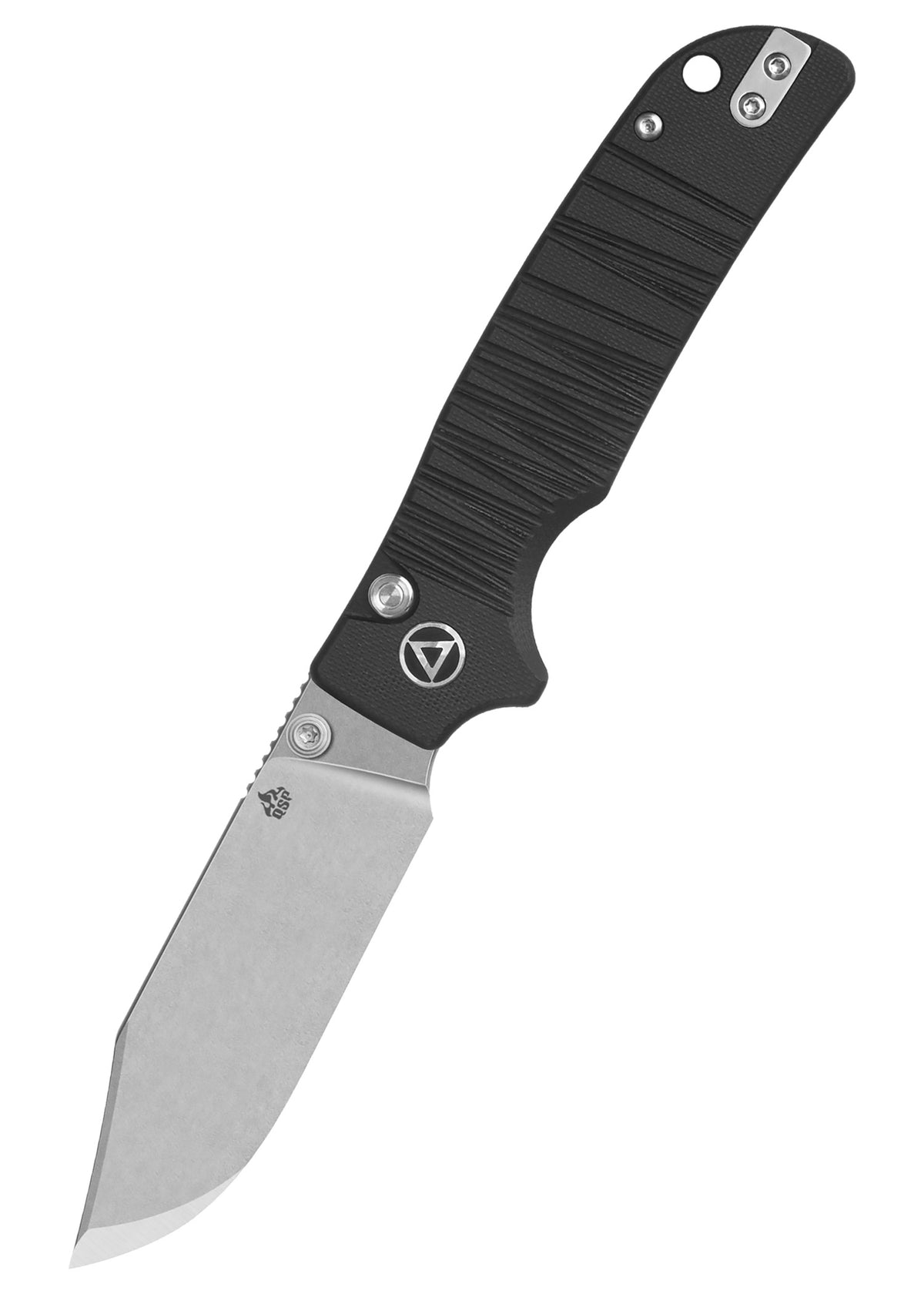 Couteau pliant QSP Kali stonewashed, manche G10 noir