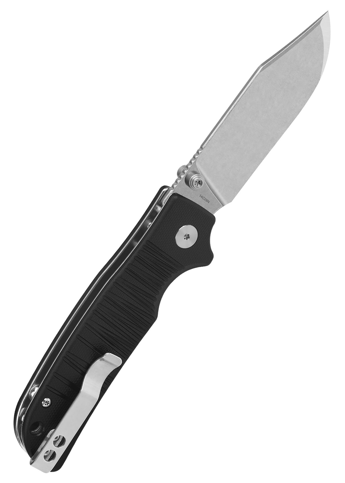 Couteau pliant QSP Kali stonewashed, manche G10 noir