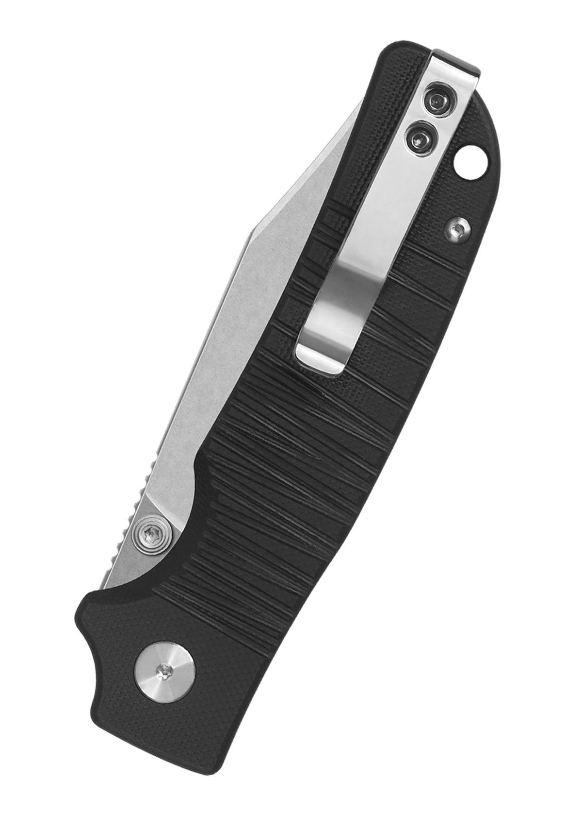 Couteau pliant QSP Kali stonewashed, manche G10 noir