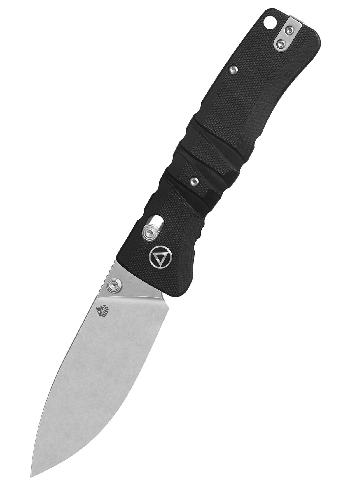 Couteau pliant QSP Ripley stonewashed, manche G10 noir